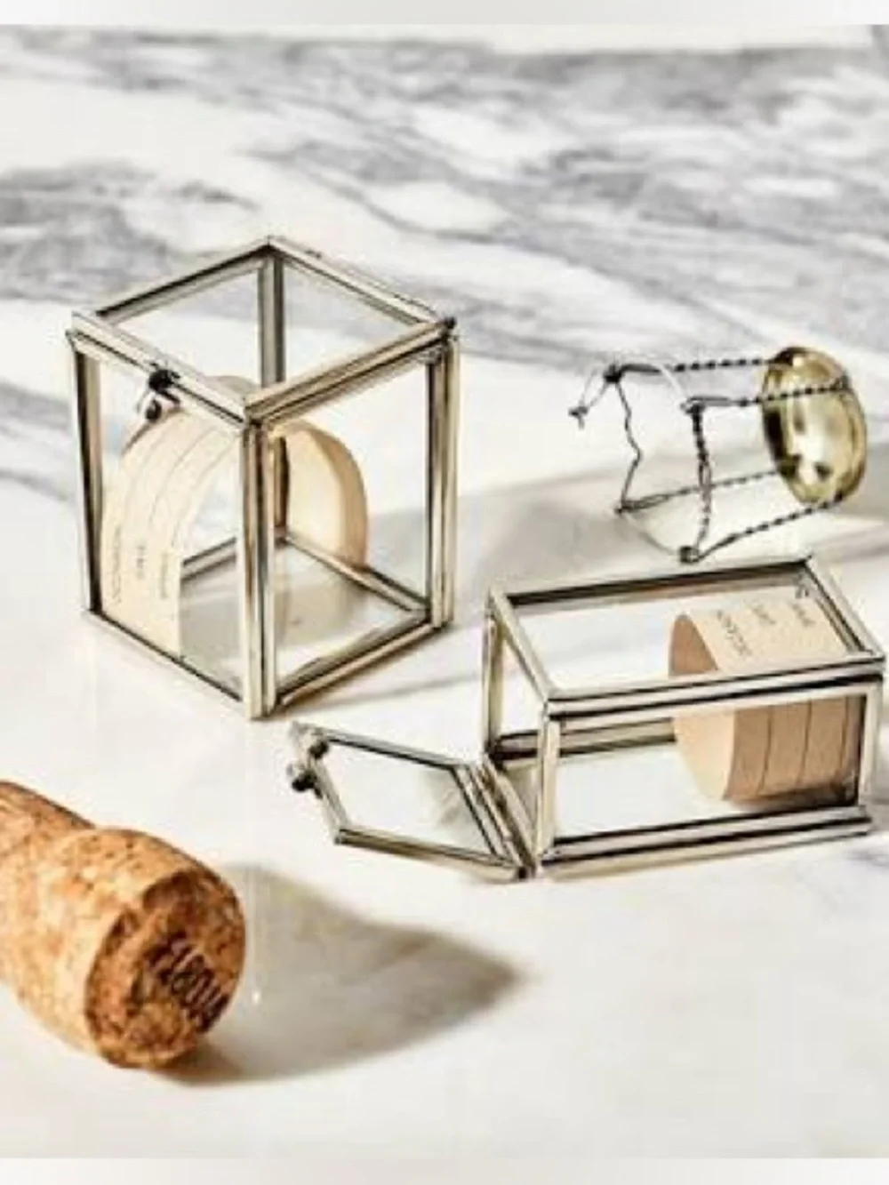 NEW Glass & Metal Cork Safe | Celebratory Moments